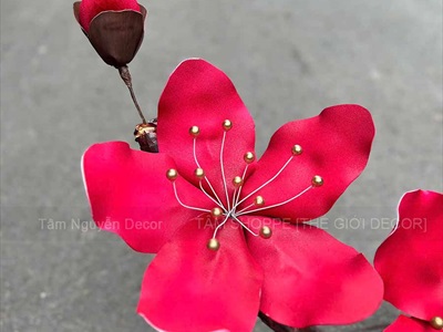 Cành mai đào Bonsai khổng lồ nhiều màu [Thủ công - Nhẹ] D180cm CANHHOA-10